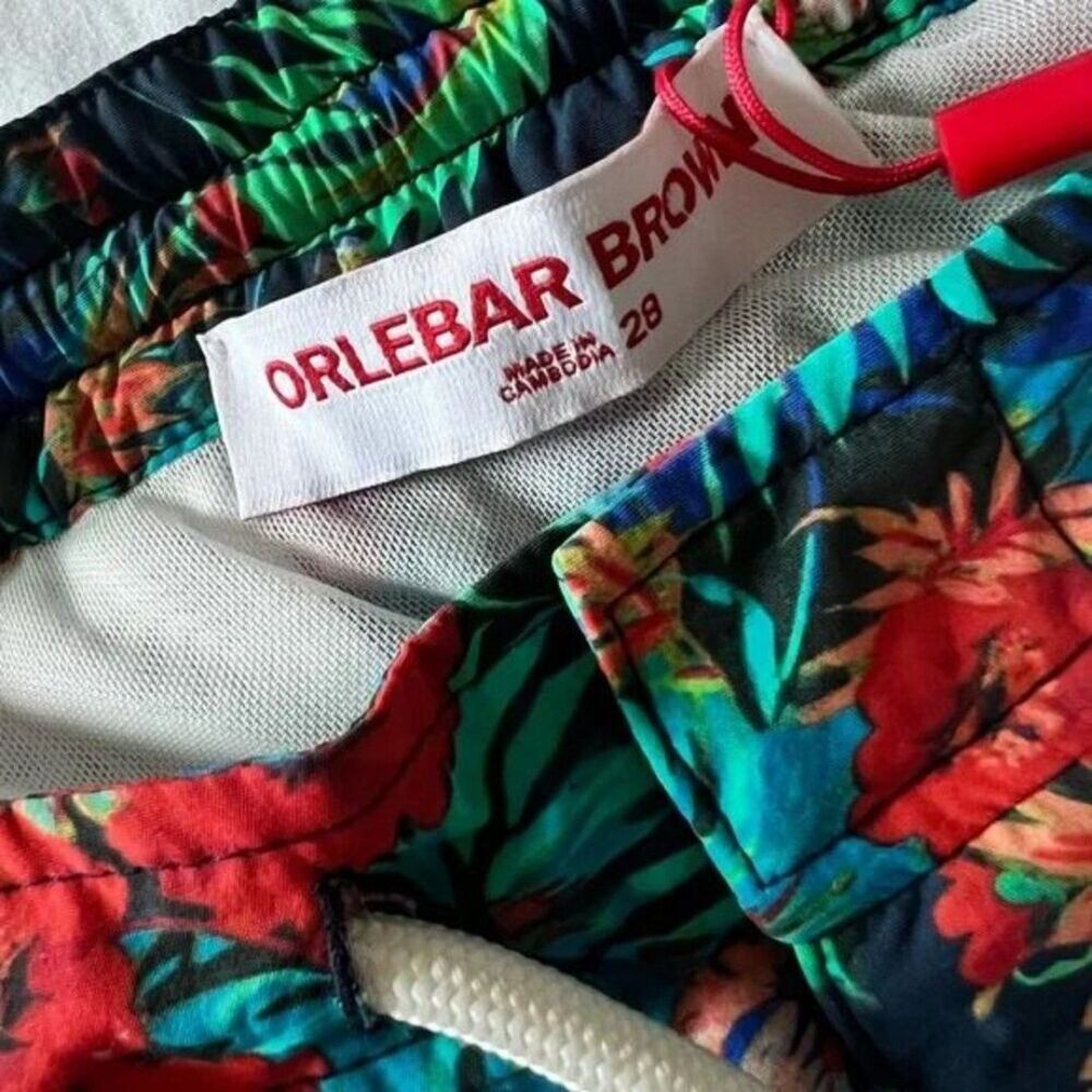 NEW ORLEBAR BROWN Standard Multi Anemone Swim Trunks size 28 - Picture 4 of 5